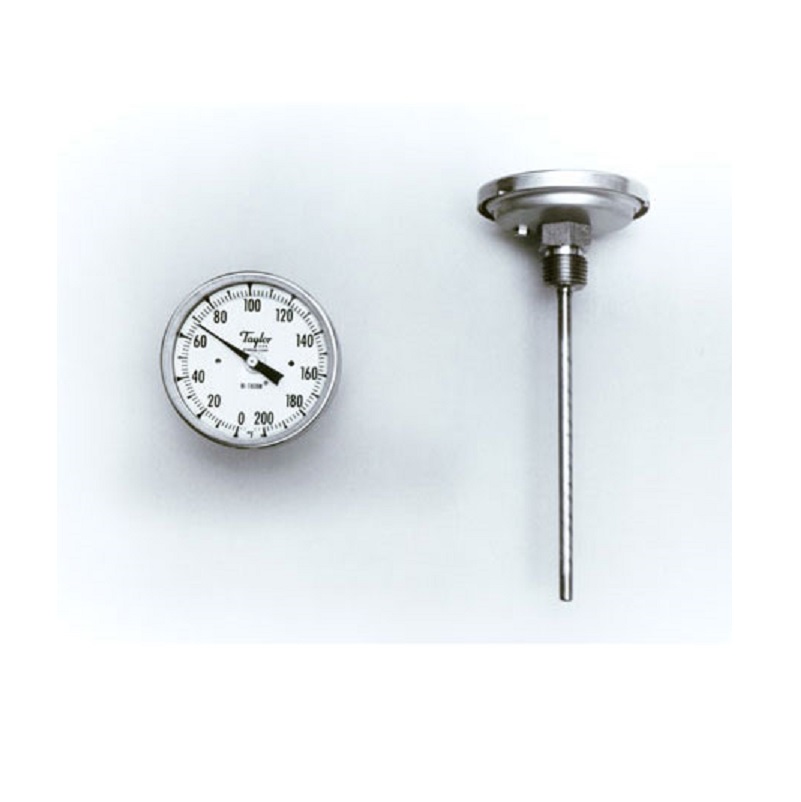 Thermometer 0° to 250°F Back Connection 3" Dial